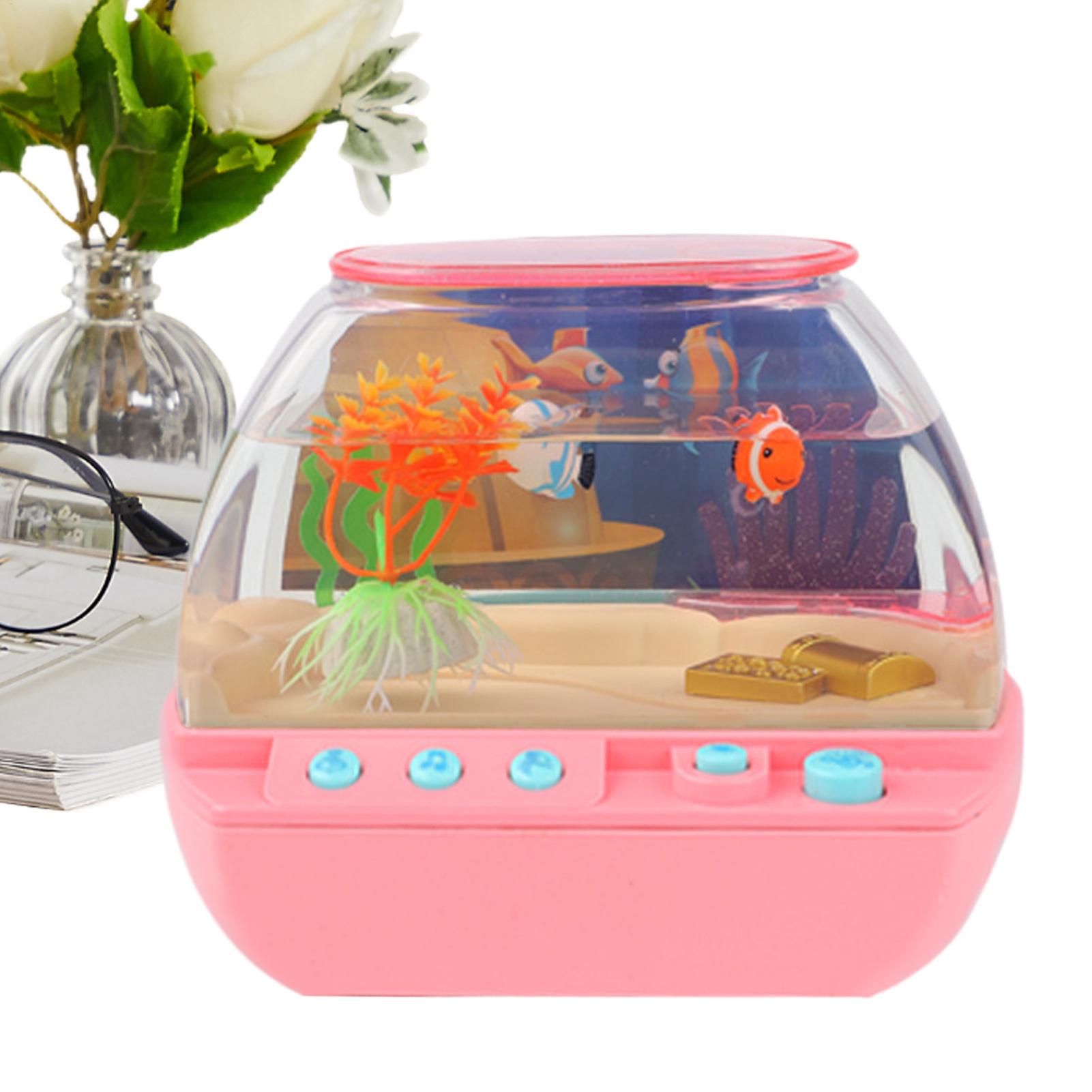 Music - おもちゃの水槽 ホームデコレーション 音楽と光付き 模擬水槽おもちゃ 男の子 女の子向け