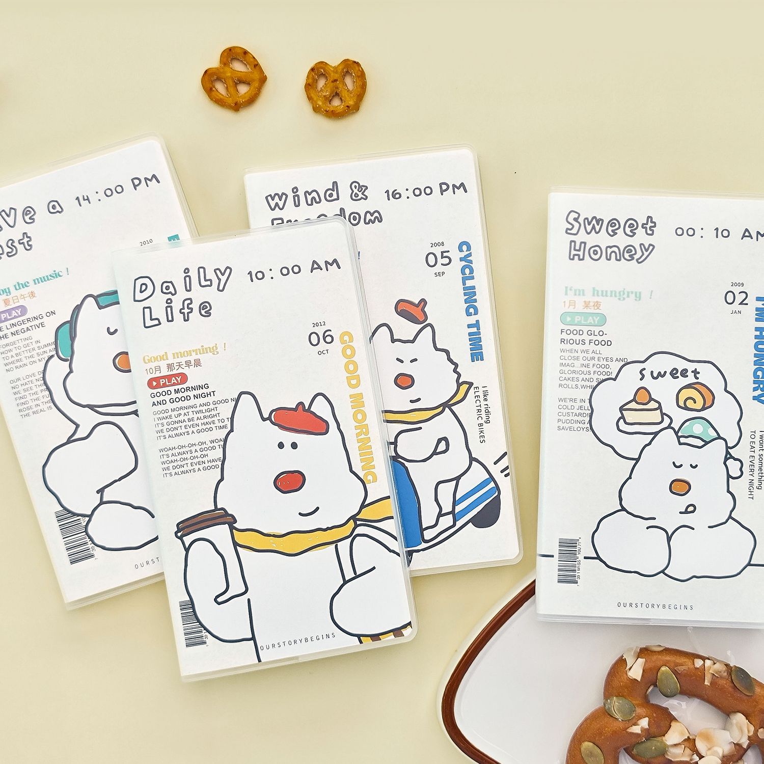 Stationery Books - 100 個ポータブル H5 ゴムセットブックミニ水平ラインブックポータブルメモ帳小さな新鮮な学生文具かわいいノートブック