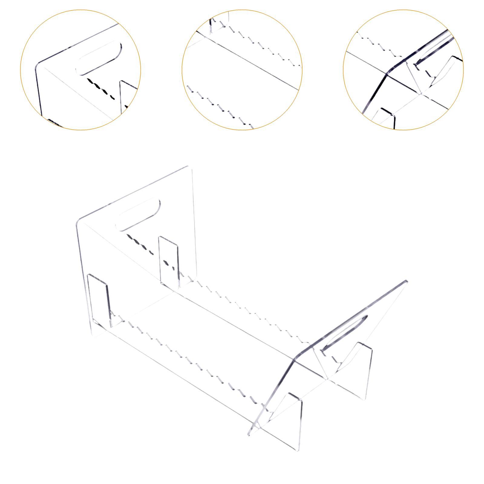 Clear Acrylic Book Stand Holder - アクリルビニールレコードホルダー、レコードスタンドディスプレイラック、クリア、デスクトップオーガナイザー、アルバムレコードスタンド、書籍、雑誌、CD用