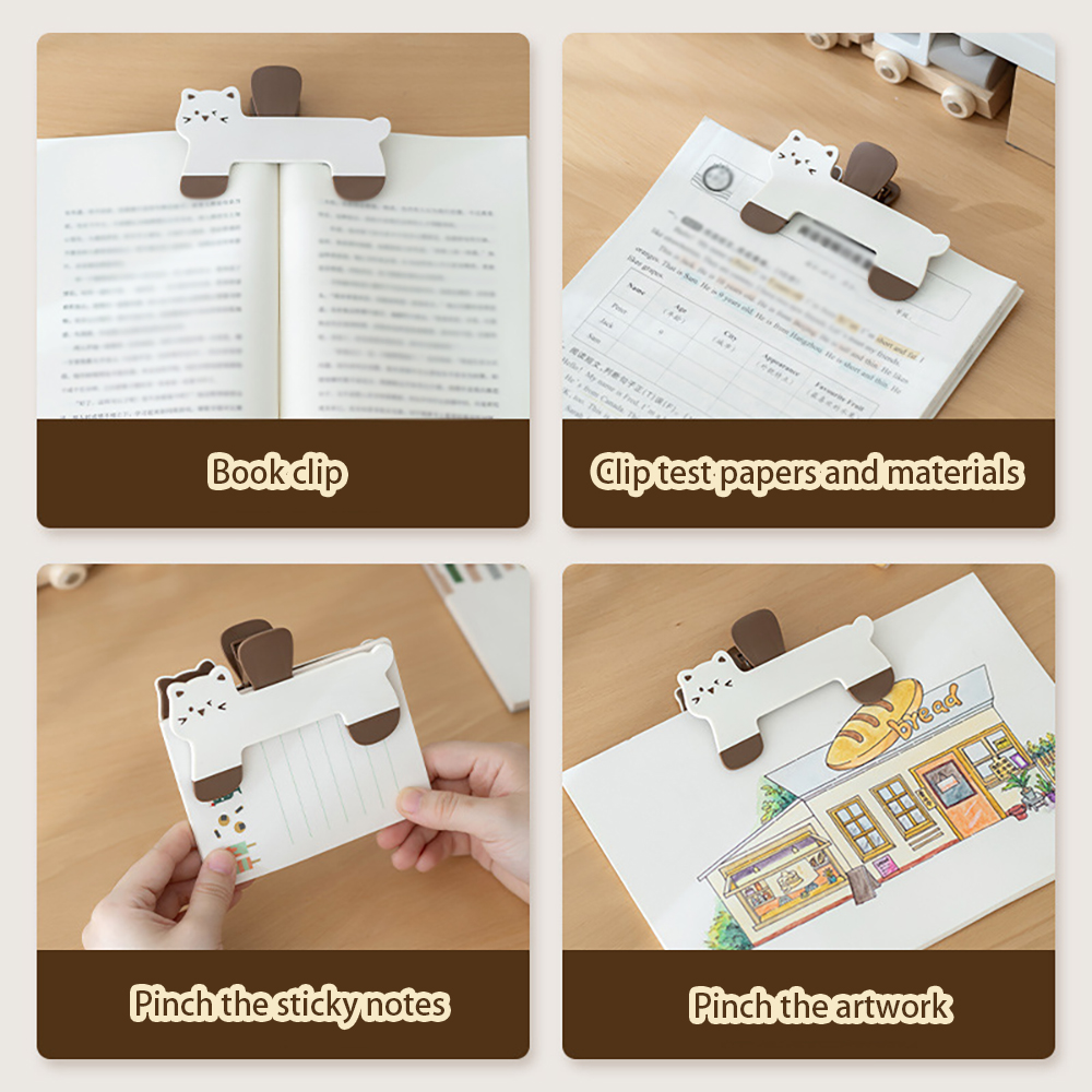 かわいい猫のブックホルダー、固定ブックホルダー、事務用品フォ - Stationery Books のレビューと価格