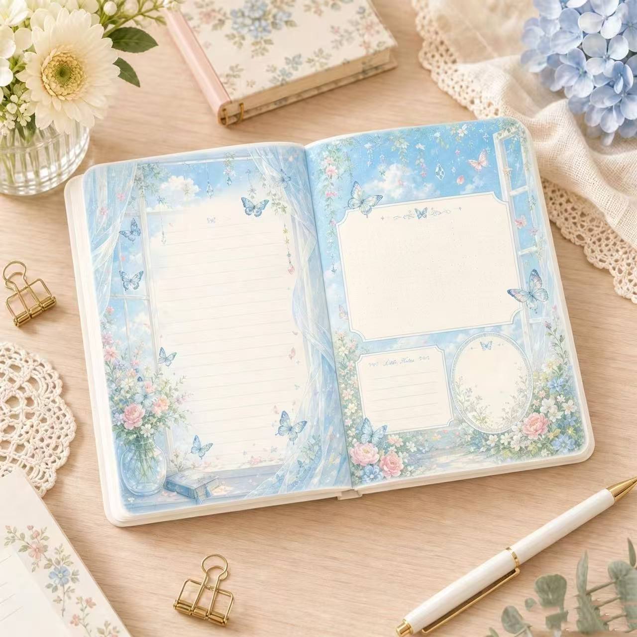 ヴィンテージバタフライレザーノート、4色ソフトカバージャーナ - Vintage Leather Journal Notebook のレビューと価格
