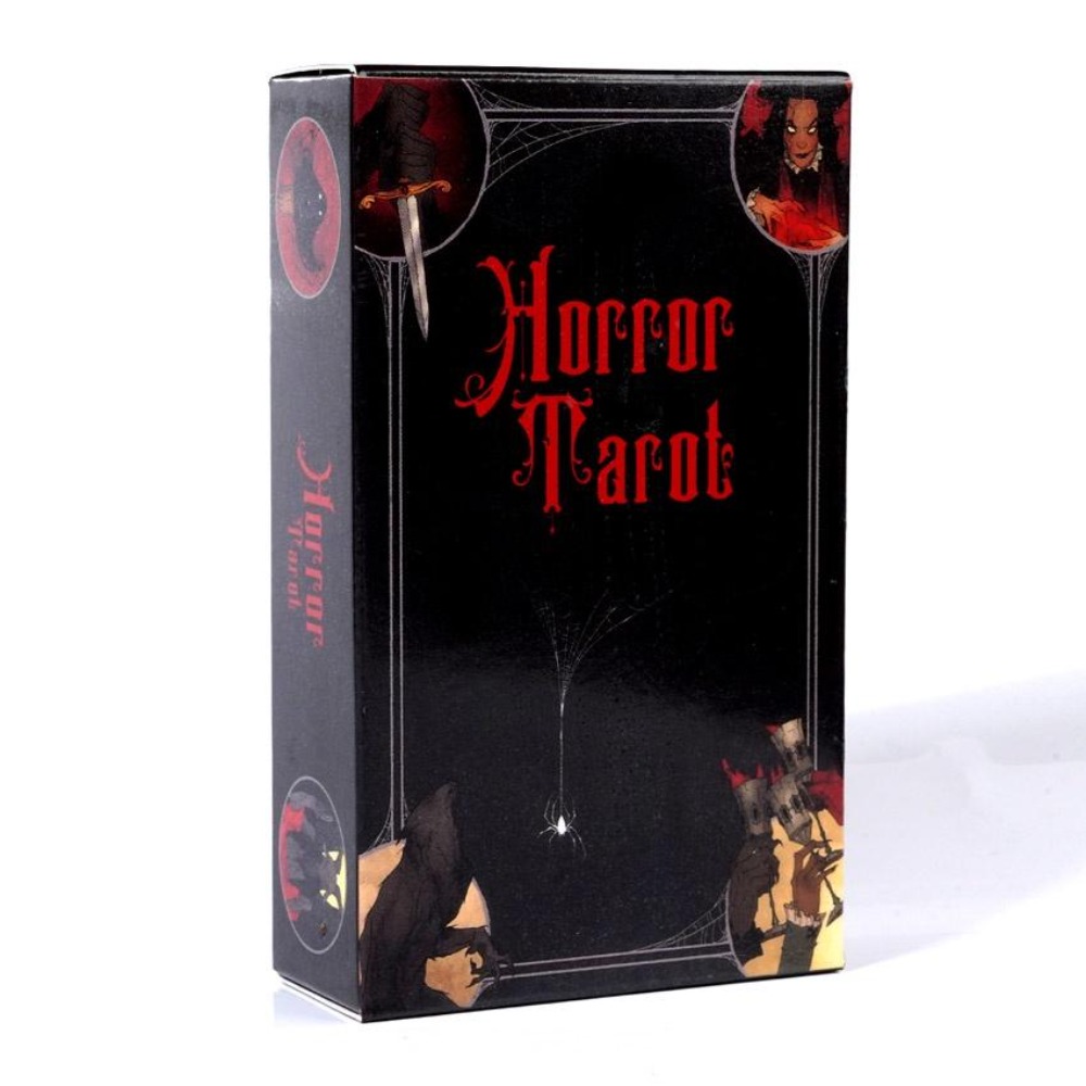 ホラータロットカードゲーム、10.3x6cm - Tarot Deck With Guidebook のレビューと価格