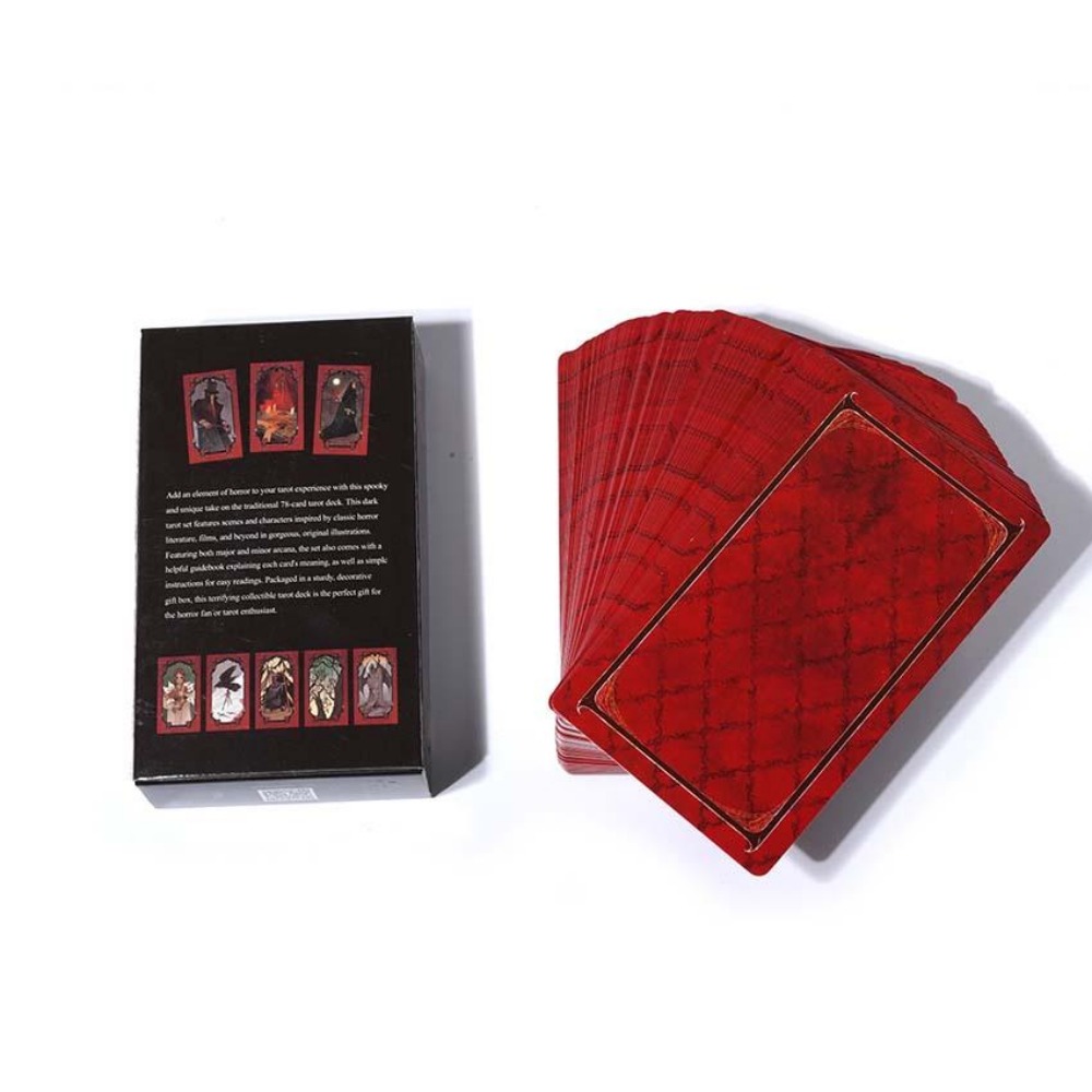 ホラータロットカードゲーム、10.3x6cm - Tarot Deck With Guidebook のレビューと価格