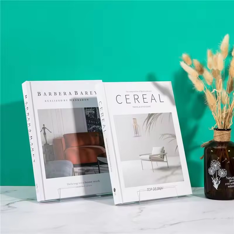 4個入りクリア調整可能ブックスタンド – 本、アート、写真用 - Clear Acrylic Book Stand Holder のレビューと価格