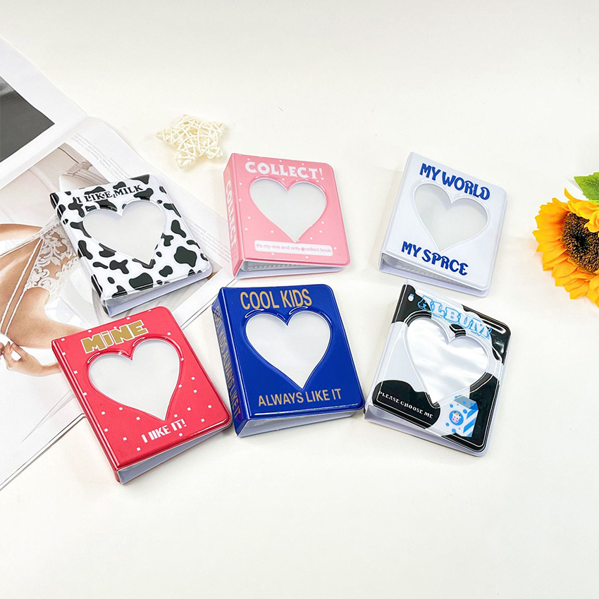 韓国INSカウホローハート3インチミニフォトアルバム64ポケ - Kpop Photo Card Binder 3 Inch のレビューと価格