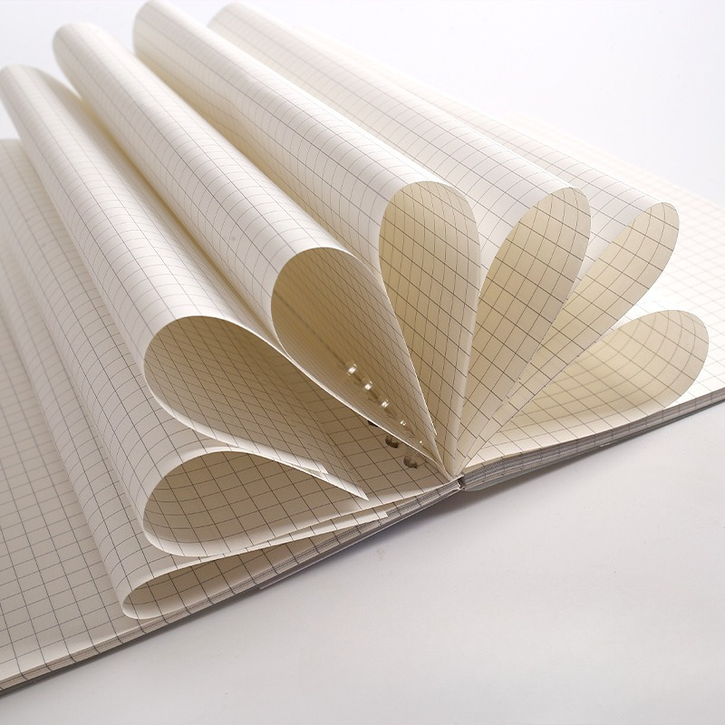 A4、B5、A5サイズのルーズリーフノート用リフィル。60枚 - A5 Spiral Dotted Grid Notebook のレビューと価格